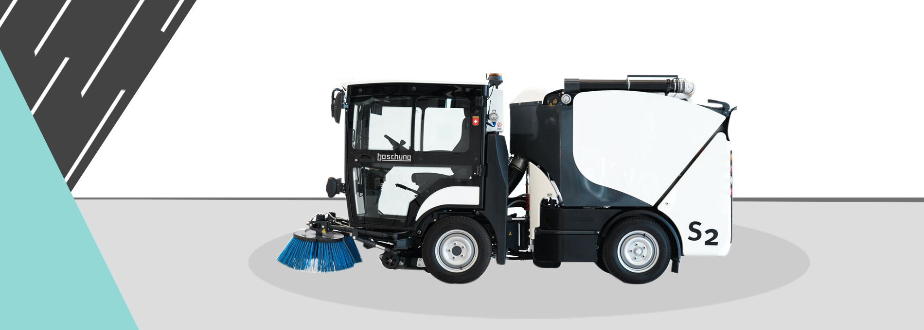 Sokak Sprcl Dizel Meydan Ykama Arac Boschung S2 Urban Sweeper