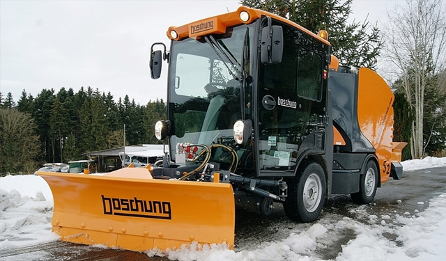 Belden Krmal Dizel Kar Krekli ve Tuzlama Makinesi Boschung S2 Urban Sweeper