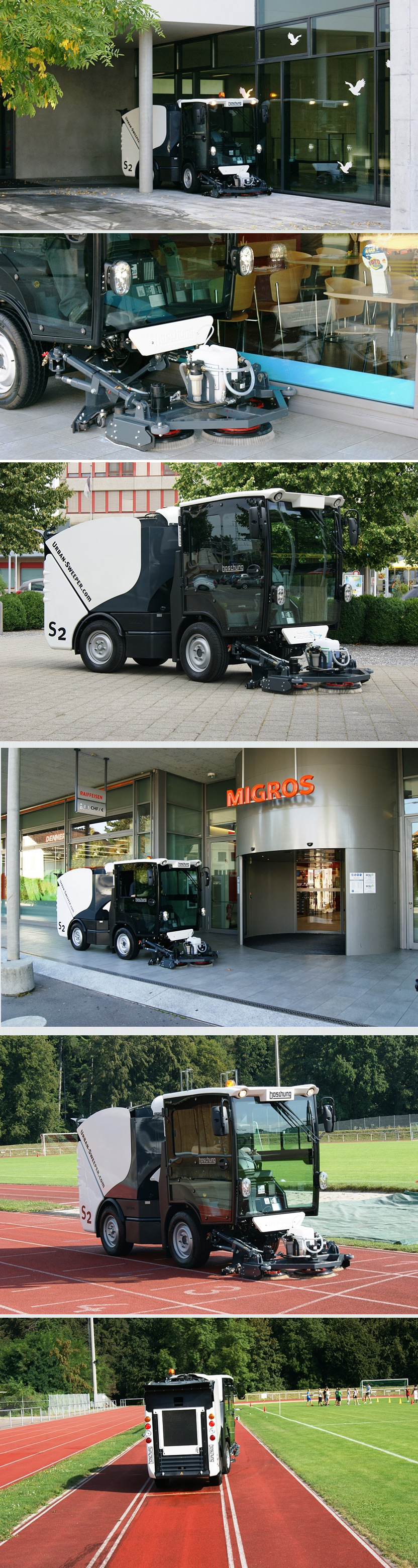 Sokak Sprcl Dizel Meydan Ykama Arac Boschung S2 Urban Sweeper